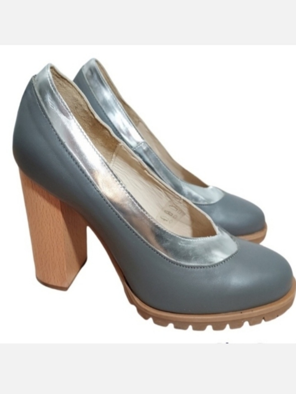 Anthropologie Ouigal silver storm Mariel heels 39